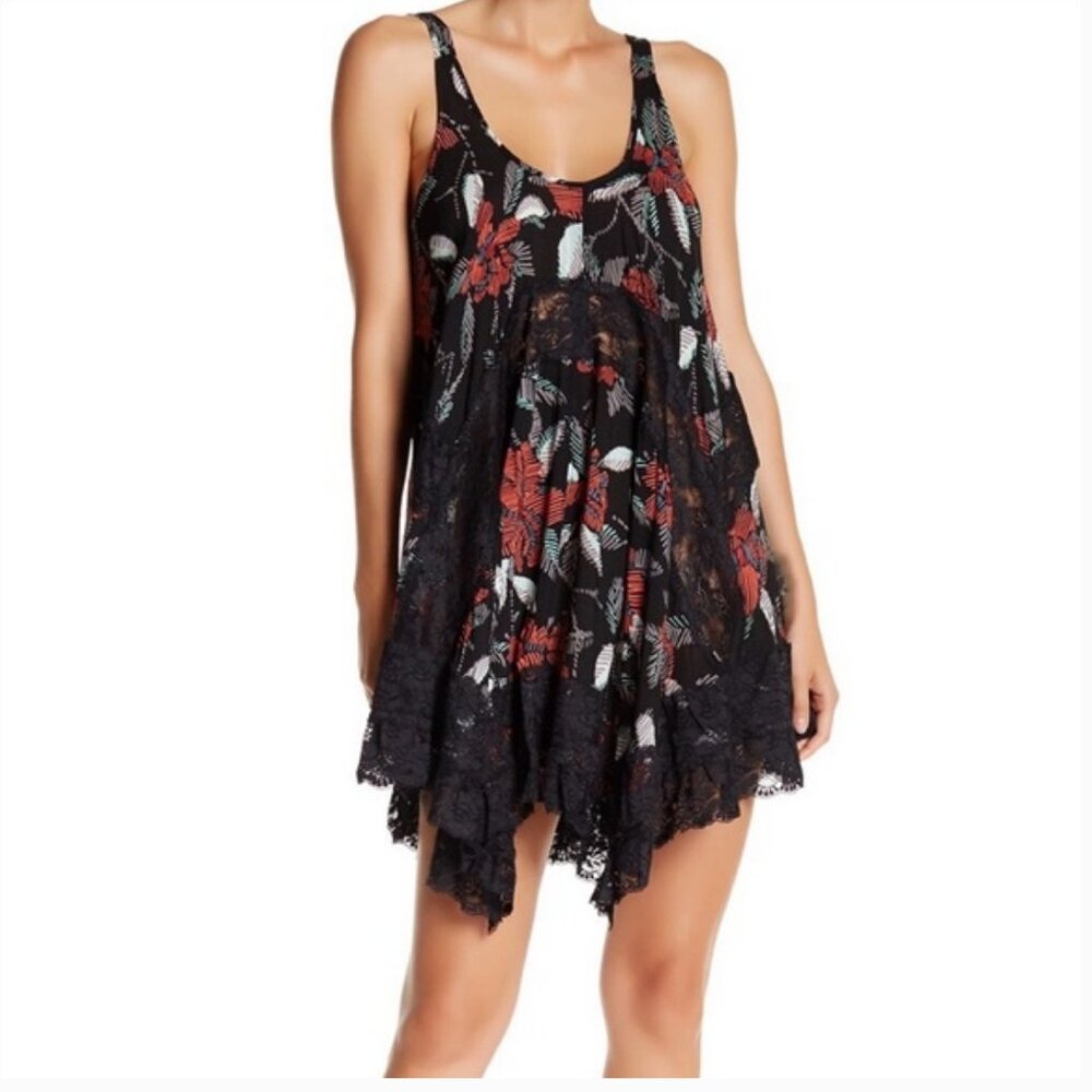 Free People She Swings Lace Slip Dress